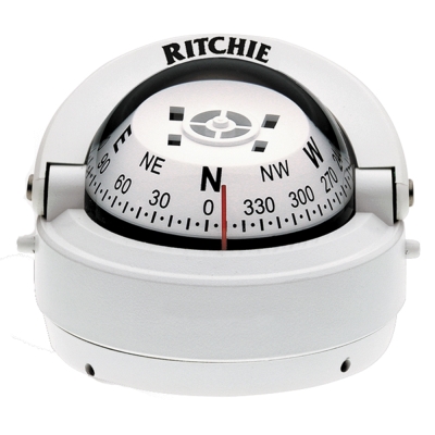 Compás Ritchie S-53W Explorer - Montaje en Superficie - Blanco